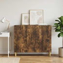vidaXL Széf Füstös Tölgy 89 x 34,5 x 80 cm Szerelt Fa