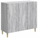 vidaXL Széf Szürke Sonoma 89 x 34,5 x 80 cm Szerelt Fa