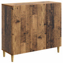 vidaXL Széf Antik Fa 89 x 34,5 x 80 cm Szerelt Fa