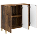 vidaXL Széf Antik Fa 89 x 34,5 x 80 cm Szerelt Fa