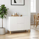 vidaXL Széf Fehér 89 x 34,5 x 60 cm Szerelt Fa