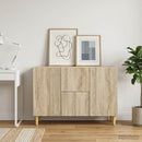 vidaXL Széf fiókkal Sonoma Tölgy 89 x 34,5 x 60 cm Szerelt Fa