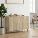 vidaXL Széf fiókkal Sonoma Tölgy 89 x 34,5 x 60 cm Szerelt Fa