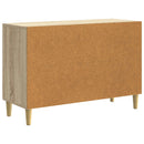 vidaXL Széf fiókkal Sonoma Tölgy 89 x 34,5 x 60 cm Szerelt Fa