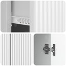 vidaXL Széf fiókkal Magasfényű Fehér 89 x 34,5 x 60 cm Szerelt Fa
