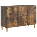 vidaXL Széf fiókkal Füstös Tölgy 89 x 34,5 x 60 cm Szerelt Fa