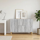 vidaXL Széf fiókkal Szürke Sonoma 89 x 34,5 x 60 cm Szerelt Fa