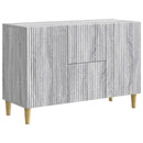 vidaXL Széf fiókkal Szürke Sonoma 89 x 34,5 x 60 cm Szerelt Fa
