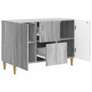 vidaXL Széf fiókkal Szürke Sonoma 89 x 34,5 x 60 cm Szerelt Fa
