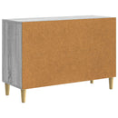 vidaXL Széf fiókkal Szürke Sonoma 89 x 34,5 x 60 cm Szerelt Fa