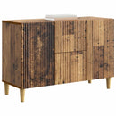 vidaXL Széf fiókkal Antik Fa 89 x 34,5 x 60 cm Szerelt Fa
