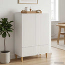 vidaXL Széf Fehér 66 x 34,5 x 95 cm Szerelt Fa
