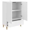 vidaXL Széf Fehér 66 x 34,5 x 95 cm Szerelt Fa