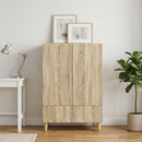 vidaXL Széf fiókkal Sonoma Tölgy 66 x 34,5 x 95 cm Szerelt Fa