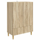 vidaXL Széf fiókkal Sonoma Tölgy 66 x 34,5 x 95 cm Szerelt Fa