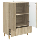 vidaXL Széf fiókkal Sonoma Tölgy 66 x 34,5 x 95 cm Szerelt Fa