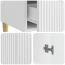 vidaXL Széf fiókkal Magasfényű Fehér 66 x 34,5 x 95 cm Szerelt Fa