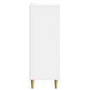 vidaXL Széf fiókkal Magasfényű Fehér 66 x 34,5 x 95 cm Szerelt Fa