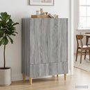 vidaXL Széf fiókkal Szürke Sonoma 66 x 34,5 x 95 cm Szerelt Fa