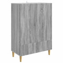 vidaXL Széf fiókkal Szürke Sonoma 66 x 34,5 x 95 cm Szerelt Fa
