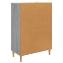 vidaXL Széf fiókkal Szürke Sonoma 66 x 34,5 x 95 cm Szerelt Fa