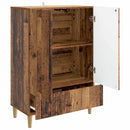 vidaXL Széf fiókkal Antik Fa 66 x 34,5 x 95 cm Szerelt Fa