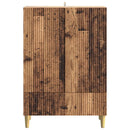 vidaXL Széf fiókkal Antik Fa 66 x 34,5 x 95 cm Szerelt Fa