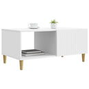 vidaXL Dohányzóasztal Fehér 90 x 50 x 40 cm Szerelt Fa
