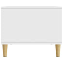 vidaXL Dohányzóasztal Fehér 90 x 50 x 40 cm Szerelt Fa