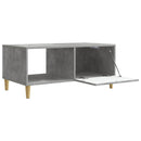 vidaXL Dohányzóasztal Betonszürke 90 x 50 x 40 cm Szerelt Fa