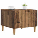 vidaXL Dohányzóasztal fiókkal Antik Fa 49 x 50 x 40 cm Szerelt Fa