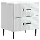 vidaXL Éjjeliszekrény 2 pcs Fehér 43 x 34,5 x 47,5 cm Szerelt Fa