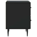 vidaXL Éjjeliszekrény 2 pcs Fekete 43 x 34,5 x 47,5 cm Szerelt Fa