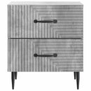 vidaXL Éjjeliszekrény Betonszürke 43 x 34,5 x 47,5 cm Szerelt Fa