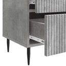 vidaXL Éjjeliszekrény 2 pcs Betonszürke 43 x 34,5 x 47,5 cm Szerelt Fa