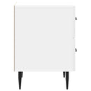 vidaXL Éjjeliszekrény 2 db Magasfényű Fehér 43 x 34,5 x 47,5 cm