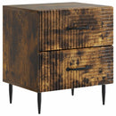 vidaXL Éjjeliszekrény fiókkal 2 pcs Füstös Tölgy 43 x 34,5 x 47,5 cm