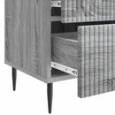 vidaXL Éjjeliszekrény fiókkal 2 pcs Szürke Sonoma 43 x 34,5 x 47,5 cm