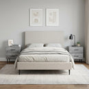vidaXL Éjjeliszekrény fiókkal 2 pcs Szürke Sonoma 43 x 34,5 x 47,5 cm