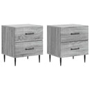 vidaXL Éjjeliszekrény fiókkal 2 pcs Szürke Sonoma 43 x 34,5 x 47,5 cm