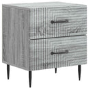 vidaXL Éjjeliszekrény fiókkal 2 pcs Szürke Sonoma 43 x 34,5 x 47,5 cm