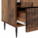 vidaXL Éjjeliszekrény Antik Fa 43 x 34,5 x 47,5 cm Szerelt Fa