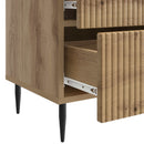 vidaXL Éjjeliszekrény fiókkal 2 pcs Kézműves Tölgy 43 x 34,5 x 47,5 cm