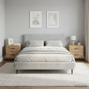 vidaXL Éjjeliszekrény 2 db Kézműves Tölgy 43 x 34,5 x 47,5 cm