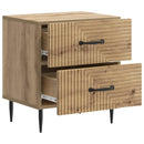 vidaXL Éjjeliszekrény fiókkal 2 pcs Kézműves Tölgy 43 x 34,5 x 47,5 cm