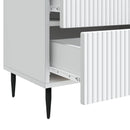 vidaXL Éjjeliszekrény fiókkal Fehér 62 x 34,5 x 47,5 cm Szerelt Fa
