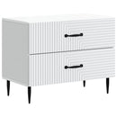 vidaXL Éjjeliszekrény fiókkal Fehér 62 x 34,5 x 47,5 cm Szerelt Fa