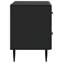 vidaXL Éjjeliszekrény fiókkal Fekete 62 x 34,5 x 47,5 cm Szerelt Fa