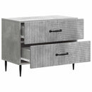 vidaXL Éjjeliszekrény Betonszürke 62 x 34,5 x 47,5 cm Szerelt Fa