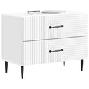 vidaXL Éjjeliszekrény Magasfényű Fehér 62 x 34,5 x 47,5 cm Szerelt Fa